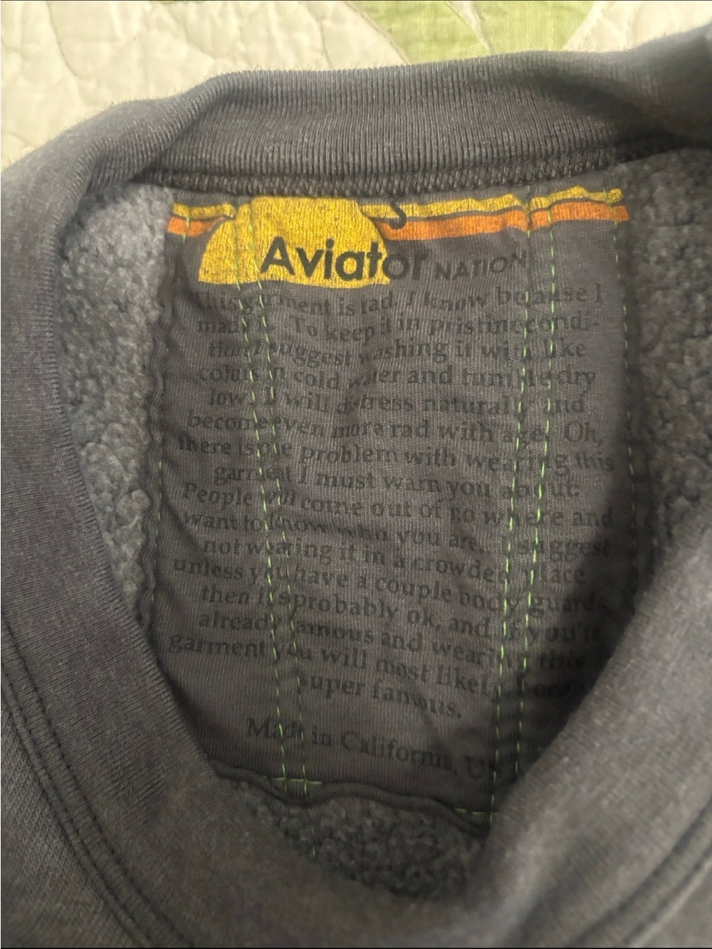Aviator Nation Sunburst Sweatshirt Size XS - Picture 5 of 6